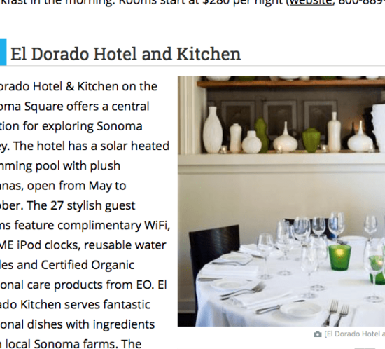 El Dorado Hotel and Kitchen review.