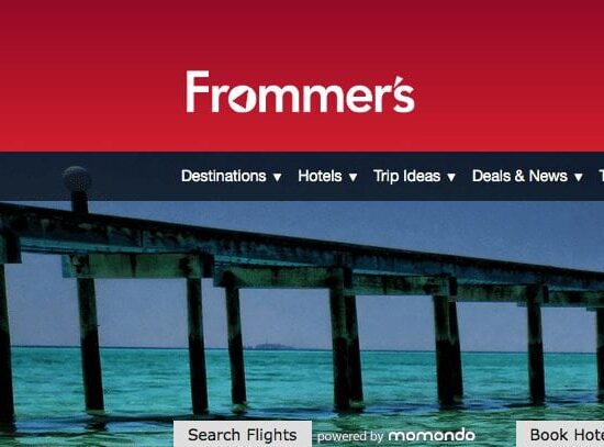 Frommer's website screenshot.