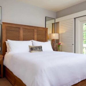 A guestroom at a Sonoma hotel, known for its brunch menu.